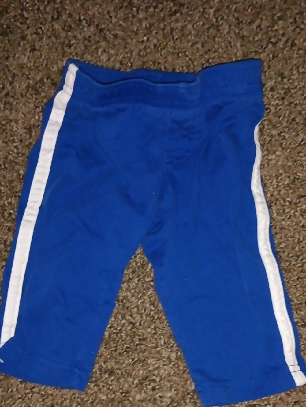 Kids Blue Athletic Side-Stripe Jogger Bottoms- Okie Dokie